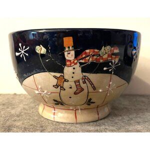 Certified International Snowman  Bowl   Susan Winget  # 2545